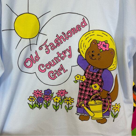 Stardust, Vintage Polyester Nightgown. One Size Fits All. Old Fashioned Country - Picture 2 of 6